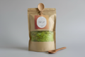 Bath Salt Plain Grey Background
